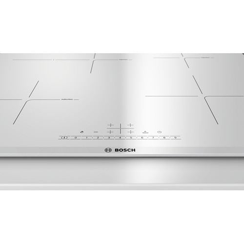 Placa de Indução Bosch PIF672FB1E | Elétrica | 60.6 cm | 4 Zonas | Aço inoxidável, Branco For Cheap