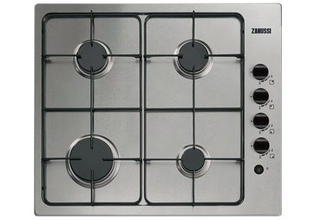 Placa a Gás Zanussi ZGG62412XA | 58 cm | 4 Zonas | Aço inoxidável Sale