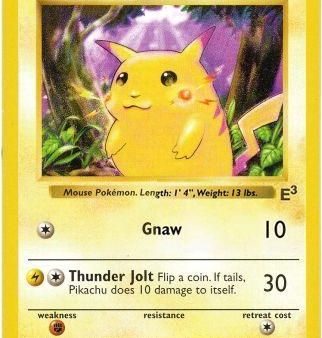 Pikachu (58 102) (E3 Stamped Promo with Red Cheeks) [Miscellaneous Cards] Cheap