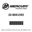 Mercury - Bolt - 10-8041592 Discount